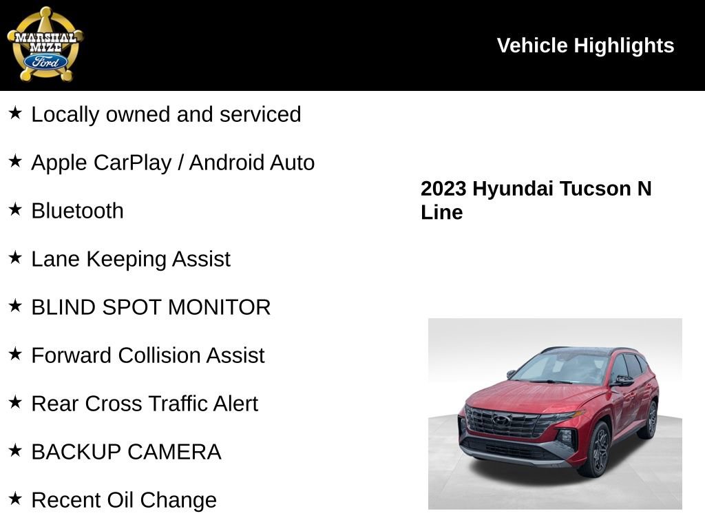 Used 2023 Hyundai Tucson N Line AWD/4WD image 2