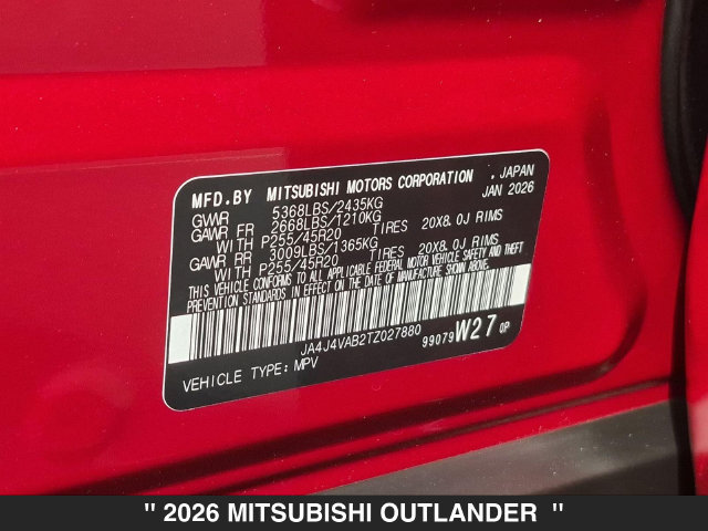 Used 2026 Mitsubishi Outlander SE AWD/4WD image 33