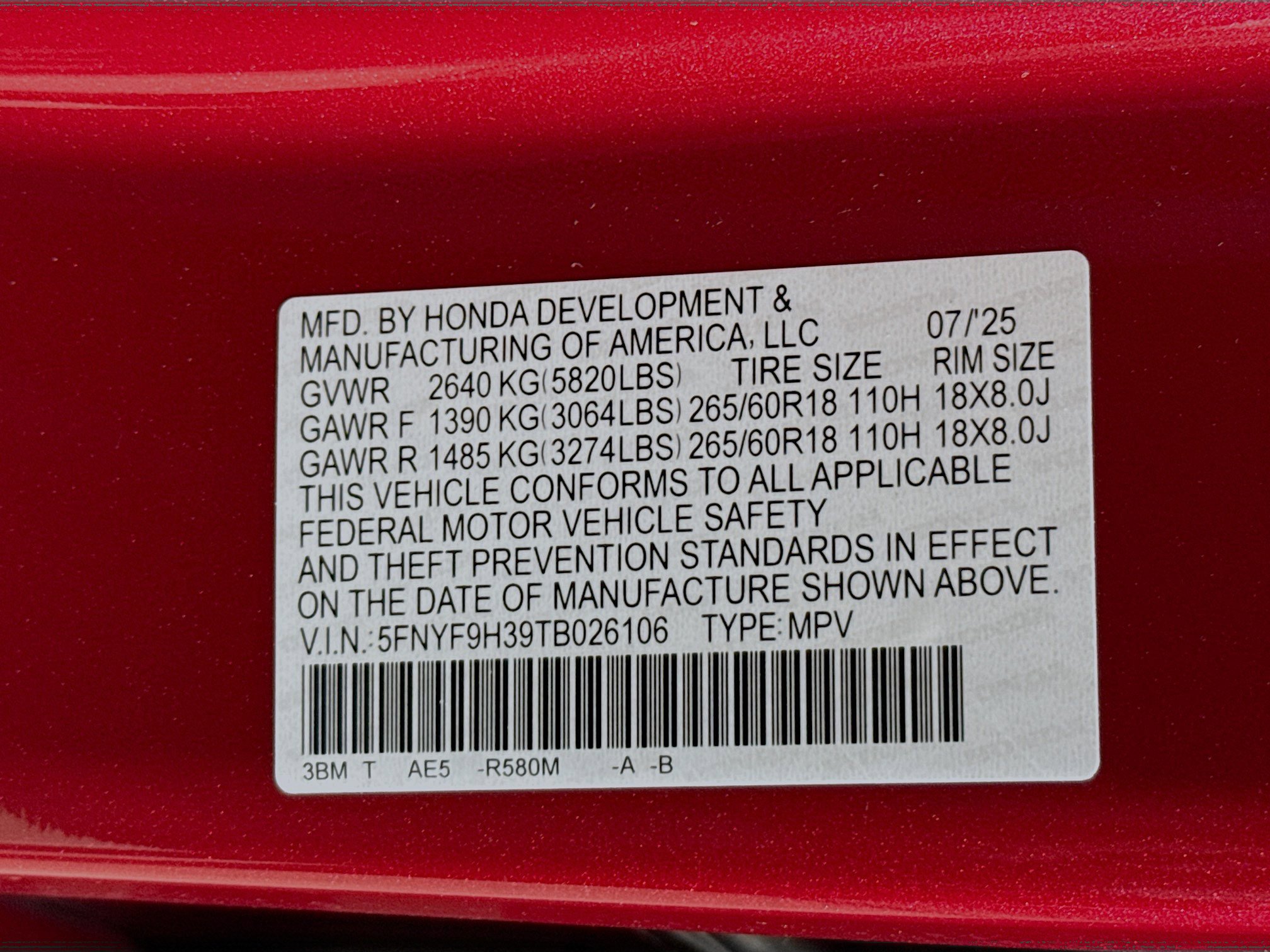 New 2026 Honda Passport RTL image 38