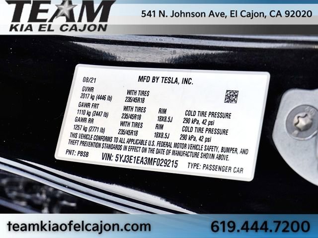 Used 2021 Tesla Model 3 Standard Range Plus RWD image 39