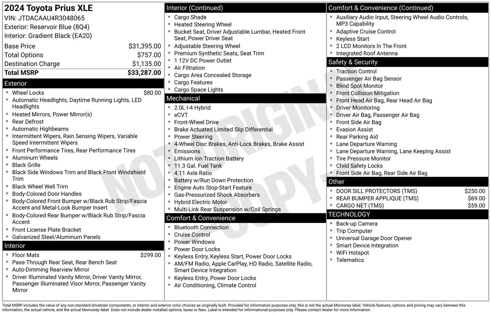 Used 2024 Toyota Prius XLE FWD image 34