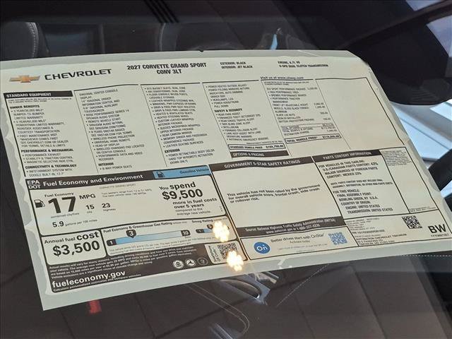 New 2027 Chevrolet Corvette Grand Sport w/ Z52 Sport Performance Package RWD image 16