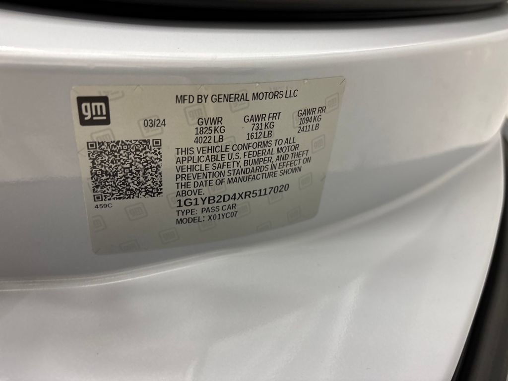 Used 2024 Chevrolet Corvette Stingray Preferred Cpe w/ Battery Protection Package image 30