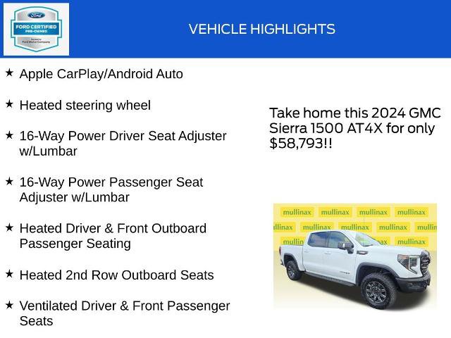 Used 2024 GMC Sierra 1500 AT4X AWD/4WD image 20