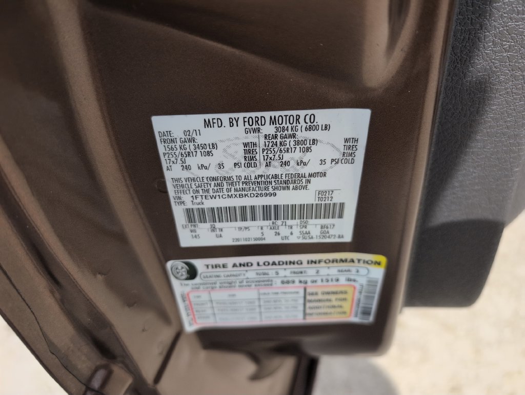 Used 2011 Ford F150 XLT w/ XLT Convenience Pkg RWD image 34