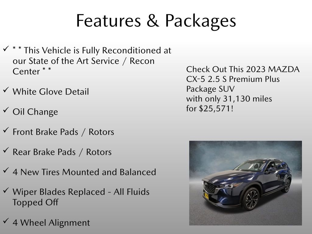 Certified 2023 MAZDA CX-5 AWD 2.5 S w/ Premium Plus Pkg image 4