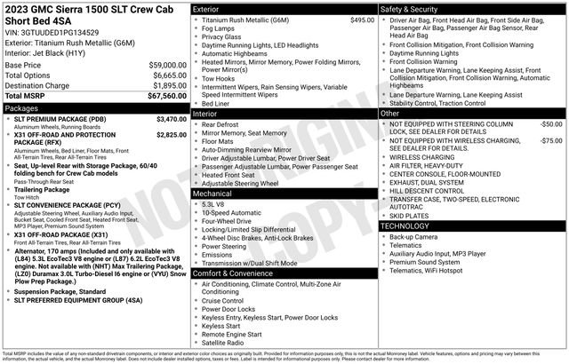 Used 2023 GMC Sierra 1500 SLT w/ SLT Premium Package AWD/4WD image 7