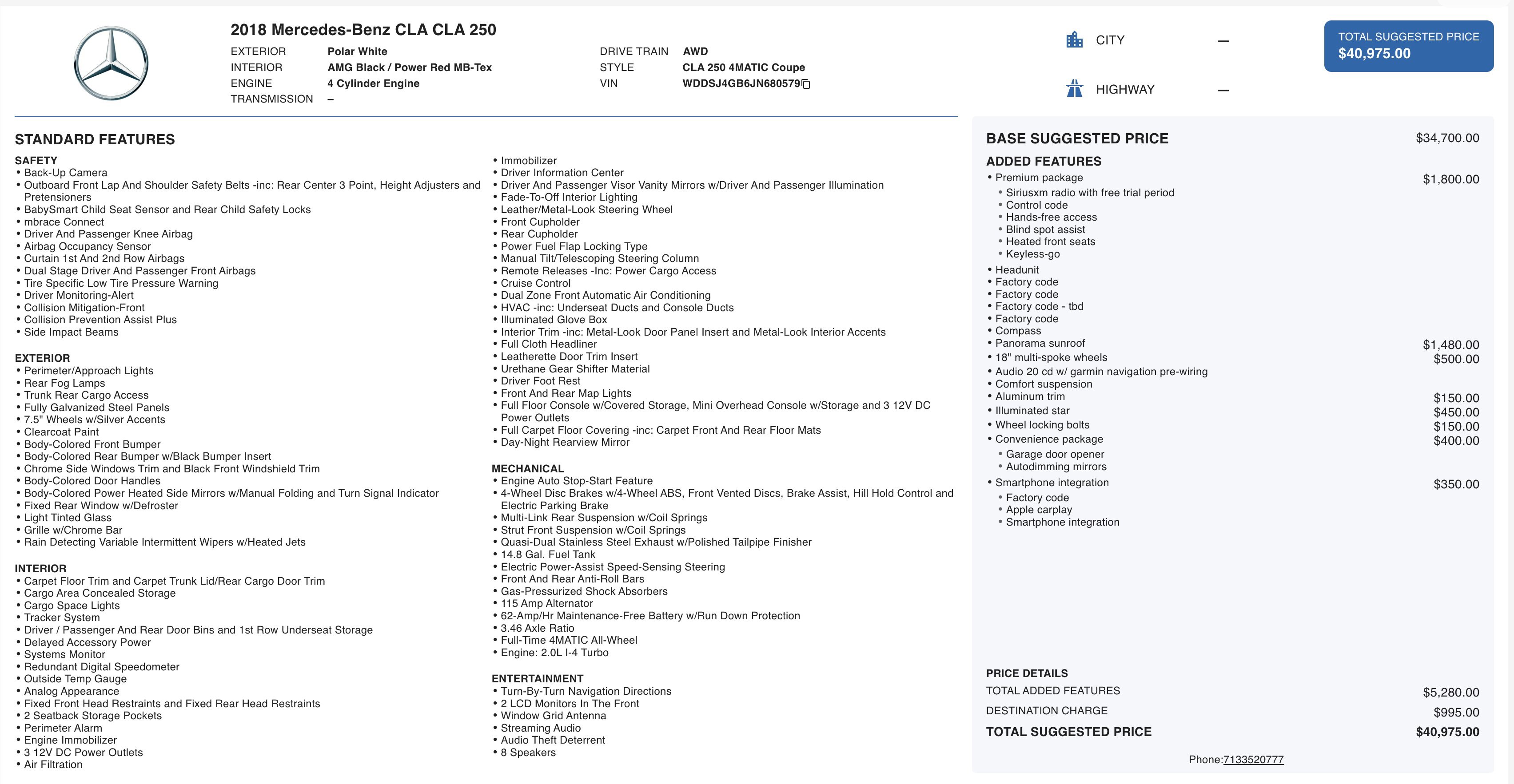 Used 2018 Mercedes-Benz CLA 250 4MATIC image 2