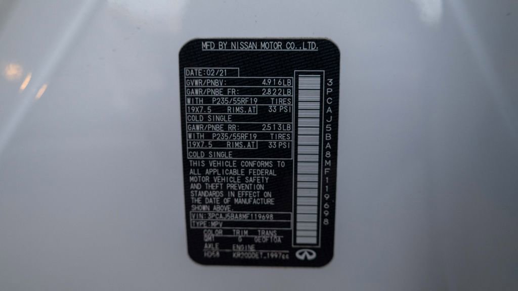 Used 2021 INFINITI QX50 Luxe w/ Cargo Package image 17