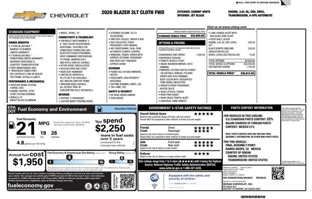 Used 2020 Chevrolet Blazer LT image 21