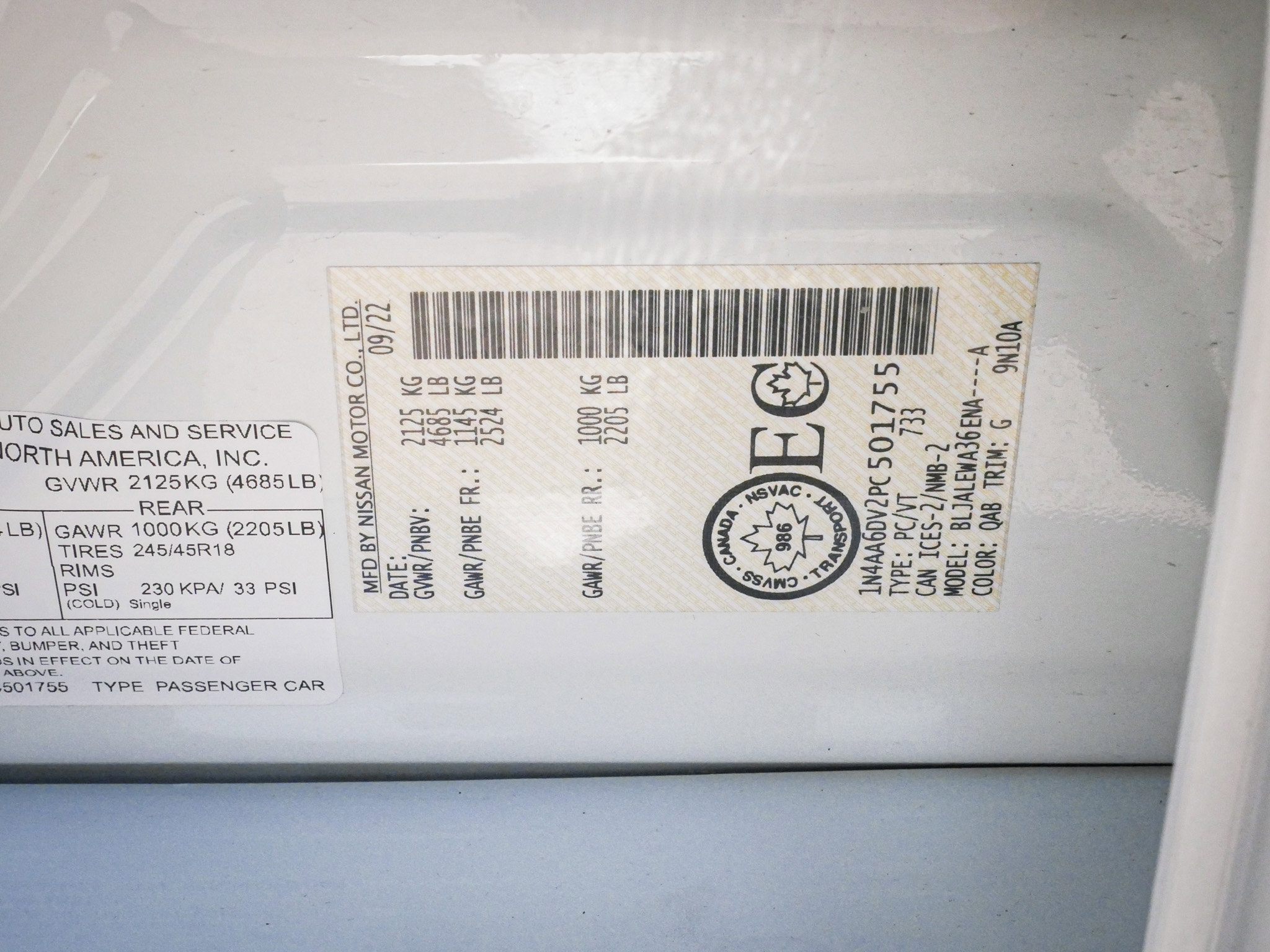 Used 2023 Nissan Maxima SL FWD image 35