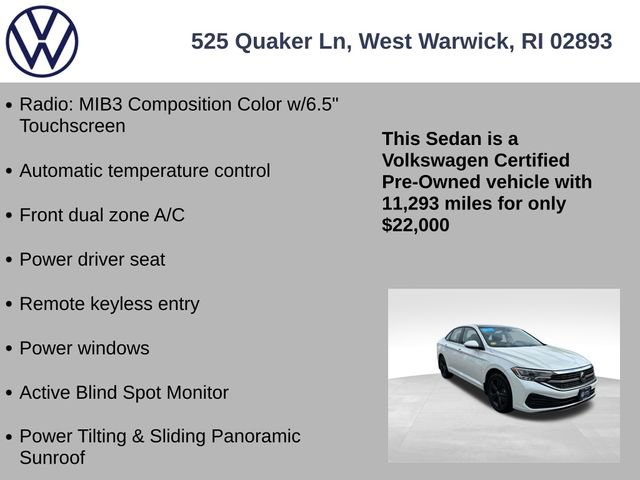 Certified 2023 Volkswagen Jetta SE w/ Panoramic Sunroof Package FWD image 13