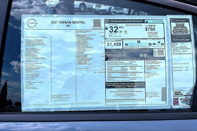 New 2027 Nissan Sentra SR w/ SR Premium Package FWD image 14