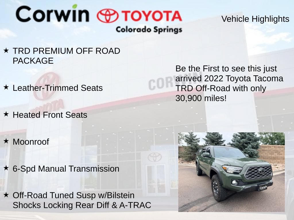 Used 2022 Toyota Tacoma TRD Off-Road w/ TRD Premium Off Road Package AWD/4WD image 4