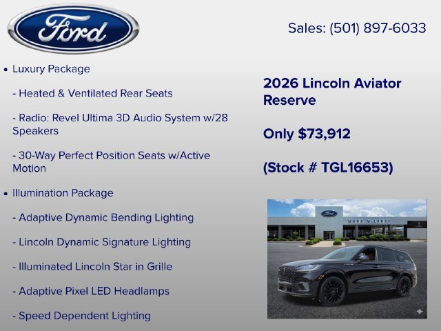 New 2026 Lincoln Aviator Reserve AWD/4WD image 12