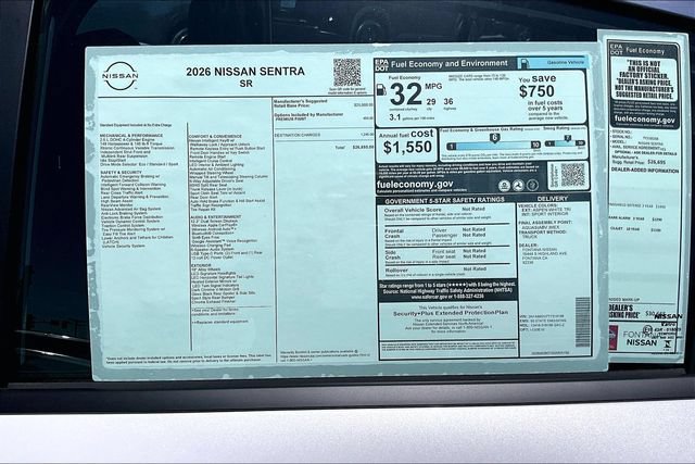 New 2026 Nissan Sentra SR FWD image 14