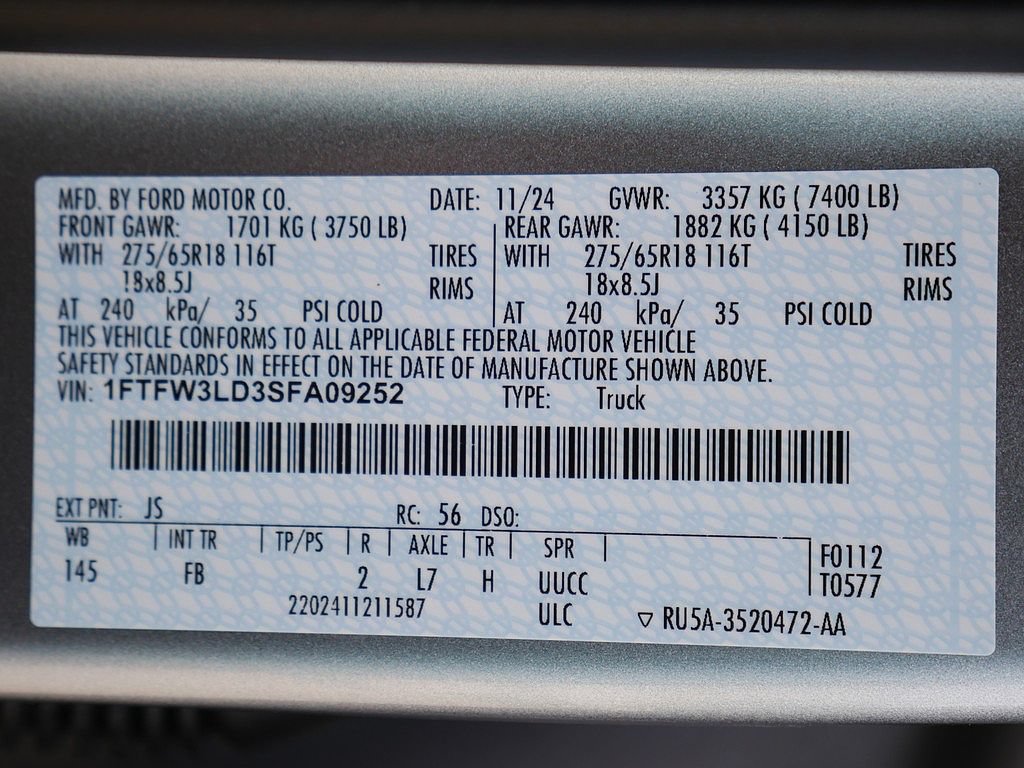 Used 2025 Ford F150 XLT w/ Equipment Group 301A Standard AWD/4WD image 69
