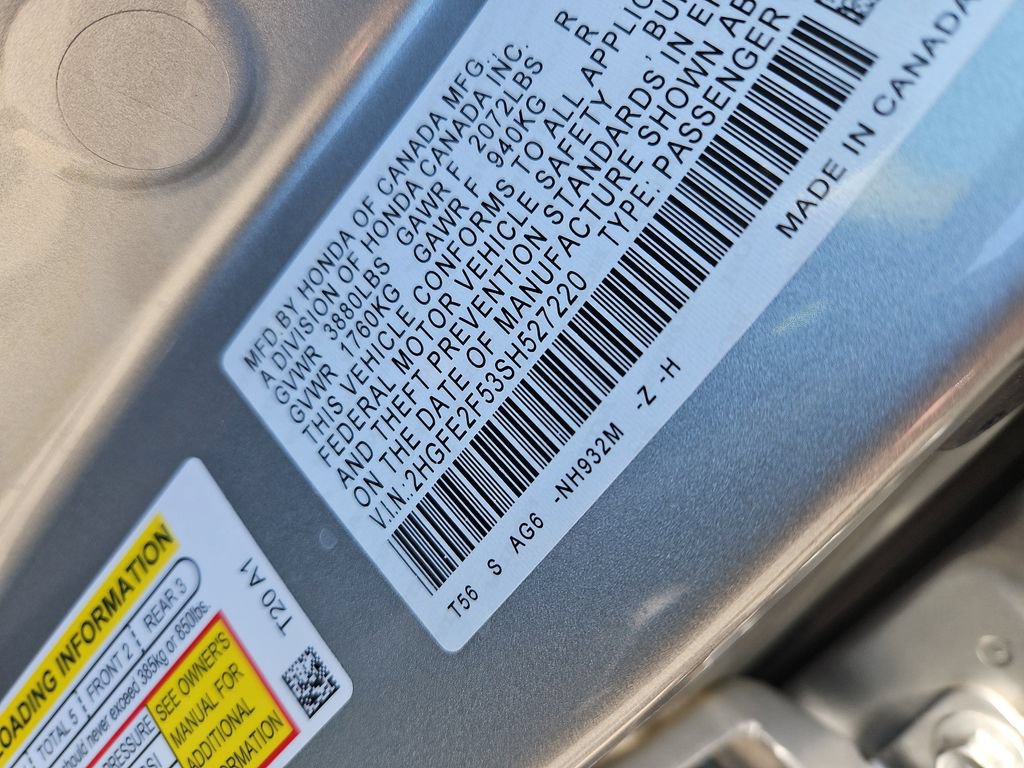 Certified 2025 Honda Civic Sport image 14