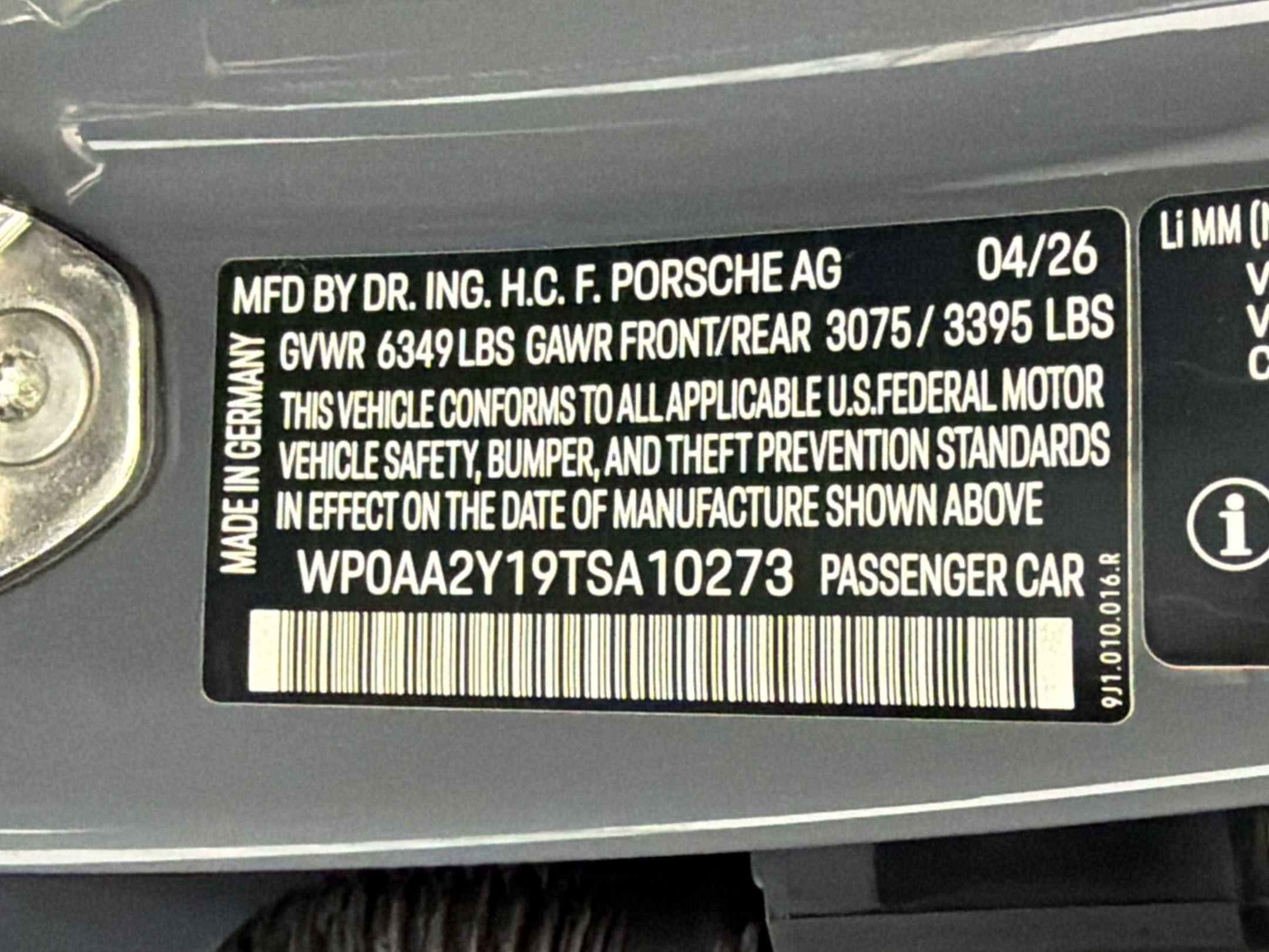New 2026 Porsche Taycan AWD/4WD image 21
