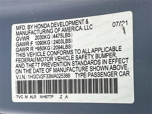 Used 2021 Honda Accord Sport image 32