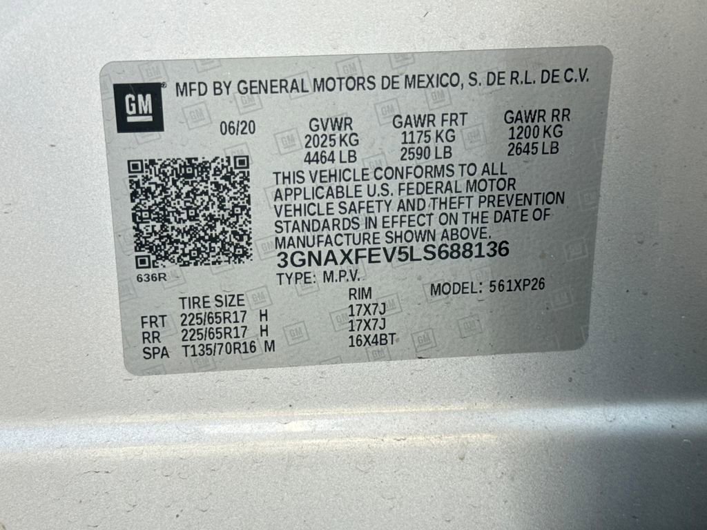 Used 2020 Chevrolet Equinox LS w/ LPO, Cargo Package image 29