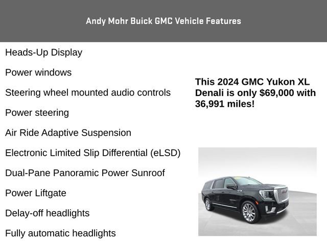 Used 2024 GMC Yukon XL Denali w/ Advanced Technology Package AWD/4WD image 16