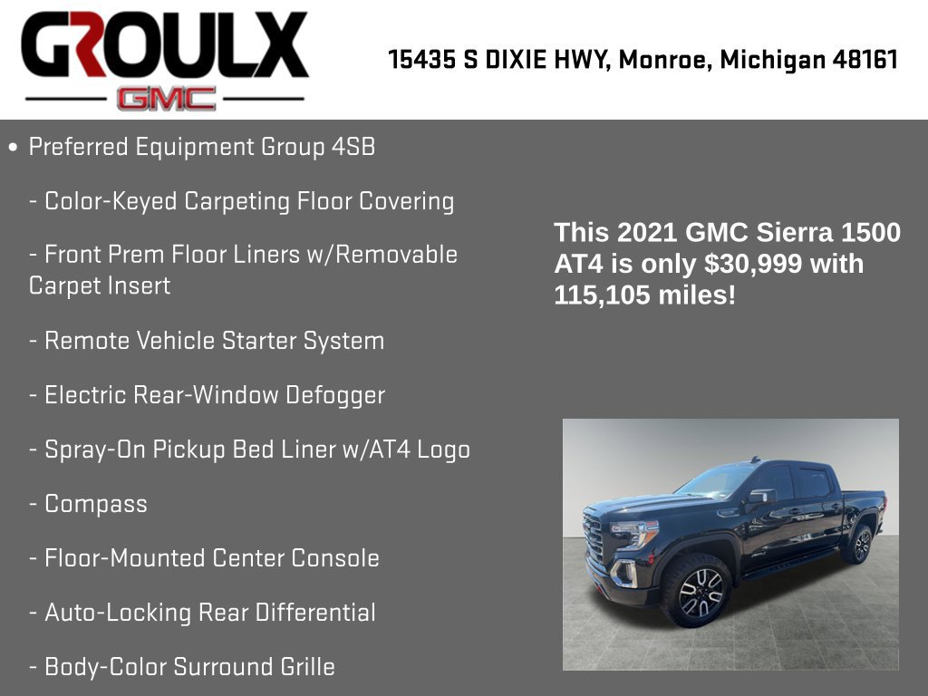 Used 2021 GMC Sierra 1500 AT4 w/ AT4 Premium Package AWD/4WD image 15