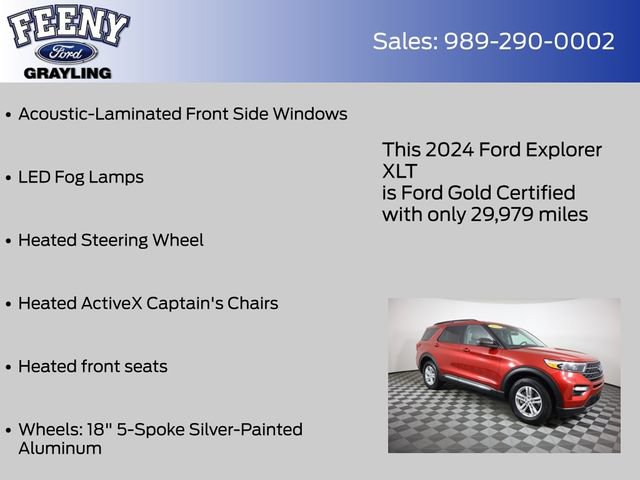 Used 2024 Ford Explorer XLT w/ Equipment Group 202A AWD/4WD image 20