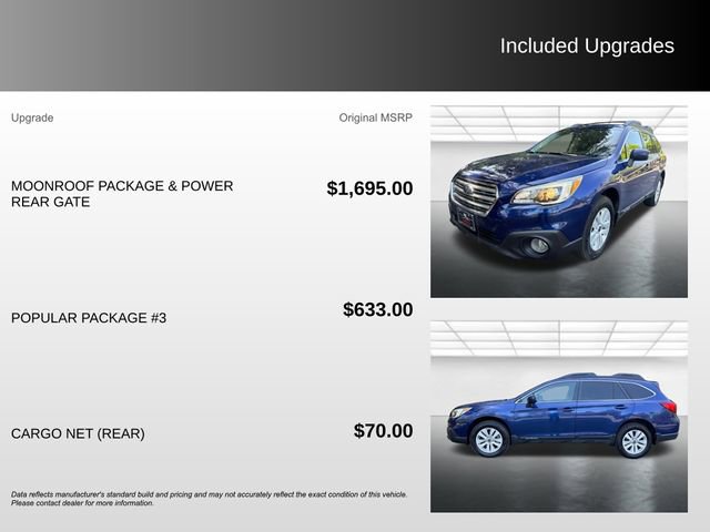 Used 2015 Subaru Outback 2.5i Premium AWD/4WD image 5