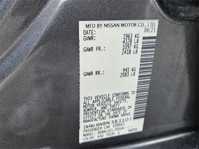 Used 2023 Nissan Altima 2.5 SV image 17