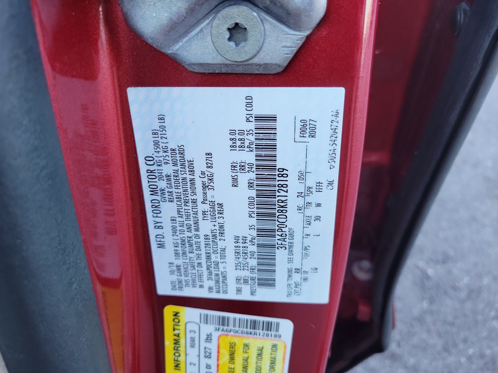 Used 2019 Ford Fusion SEL FWD image 33
