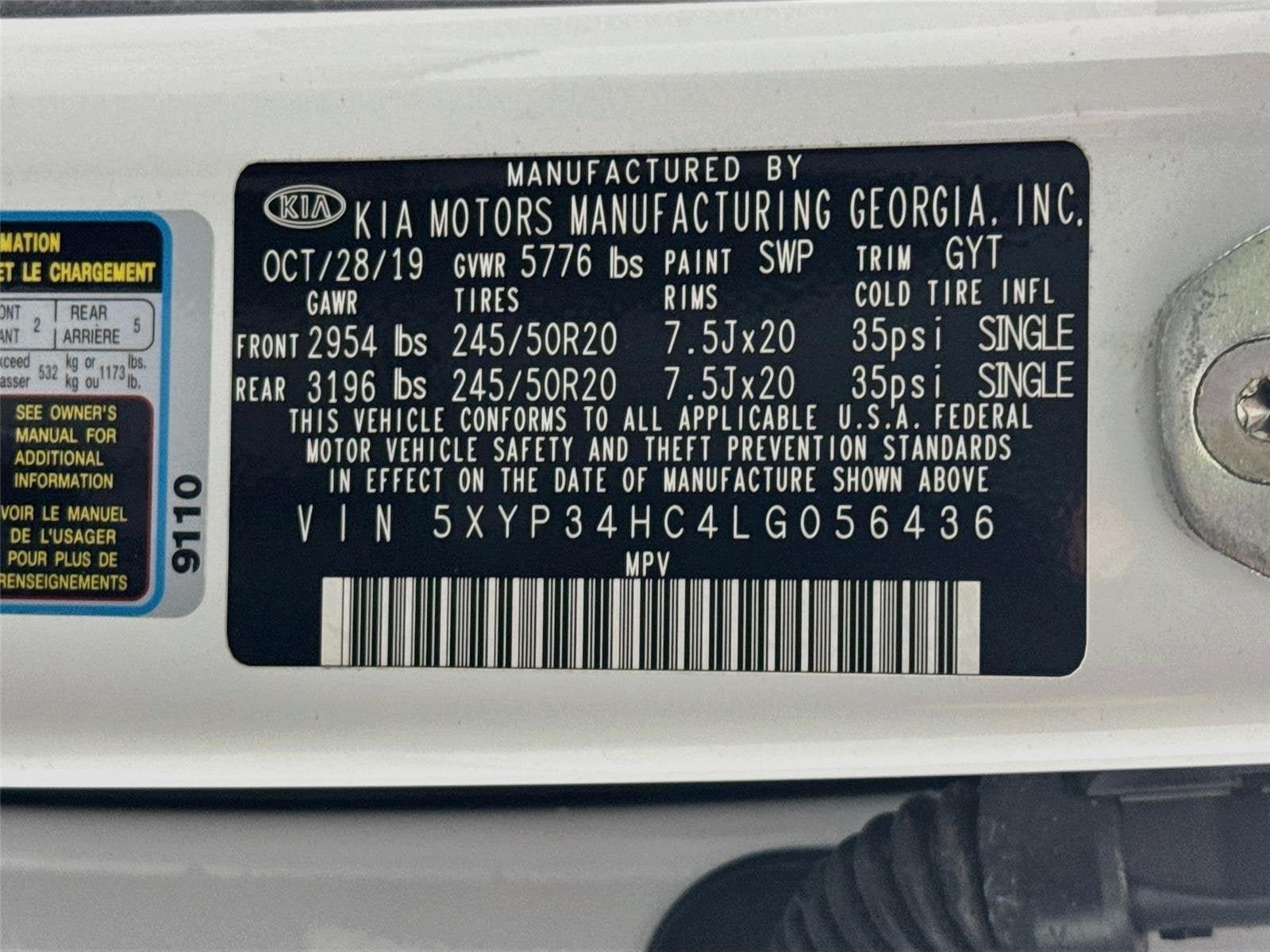 Used 2020 Kia Telluride EX w/ EX Premium Package FWD image 35