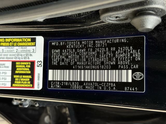 Used 2022 Toyota Camry XSE image 37