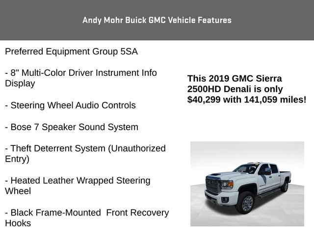 Used 2019 GMC Sierra 2500 Denali w/ Duramax Plus Package AWD/4WD image 14