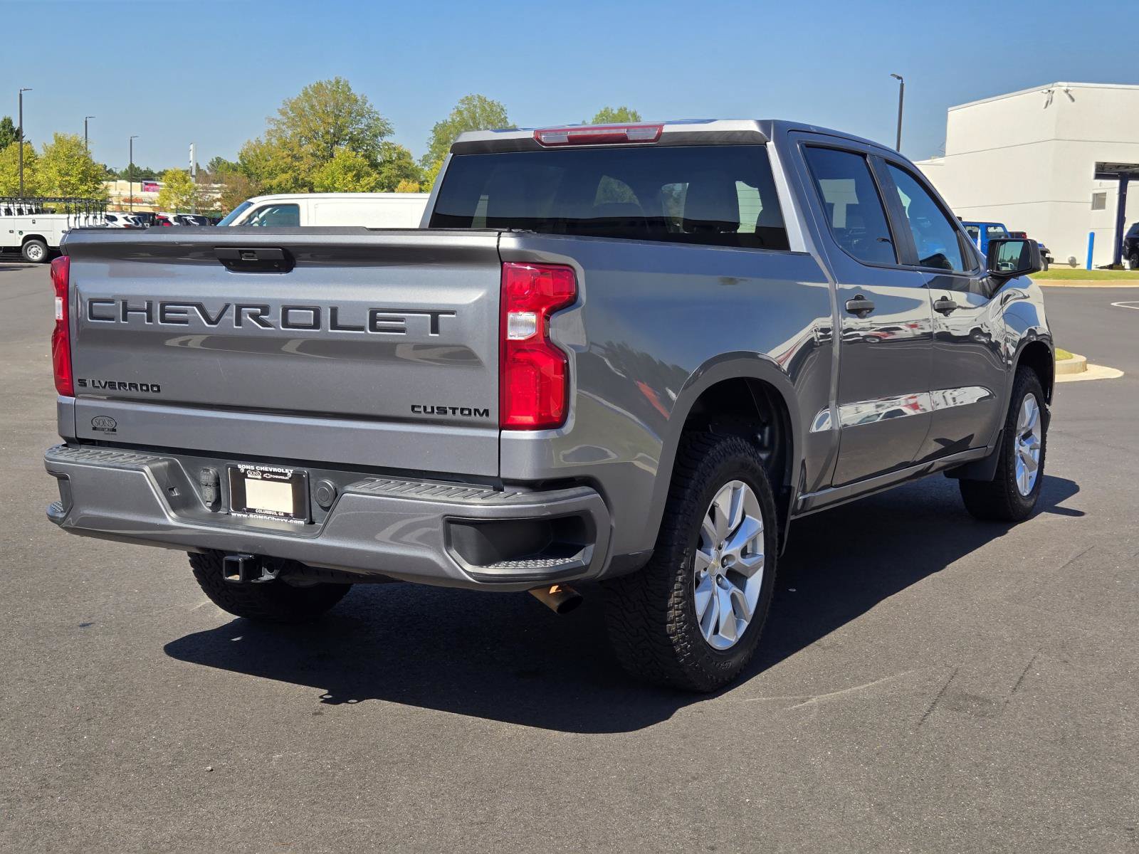Used 2021 Chevrolet Silverado 1500 Custom w/ LPO, Dark Essentials Package RWD image 8