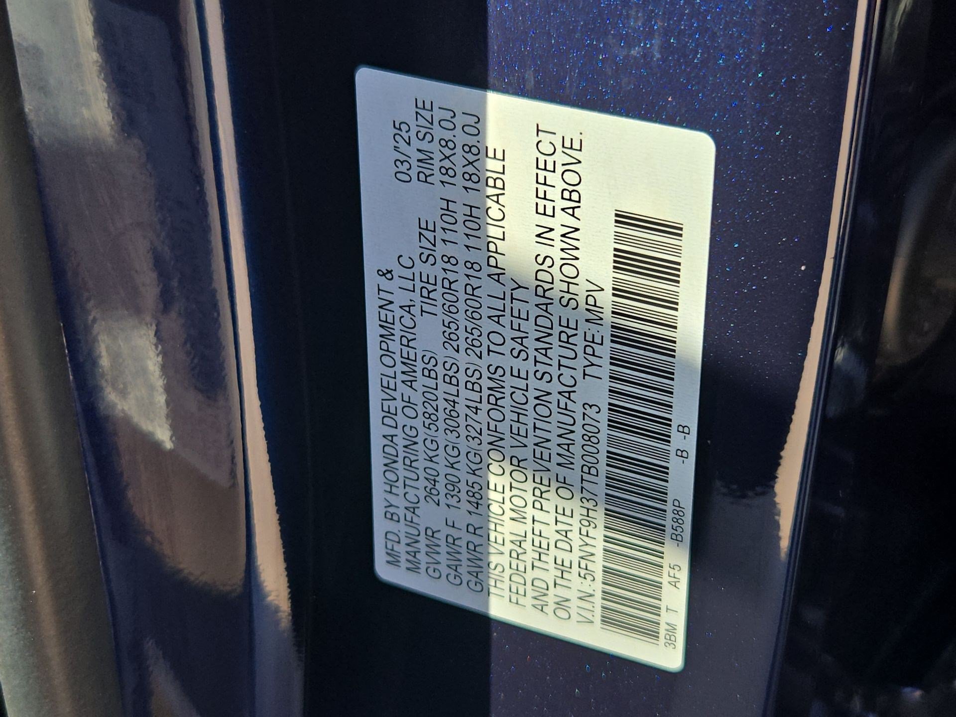 Certified 2026 Honda Passport RTL image 34