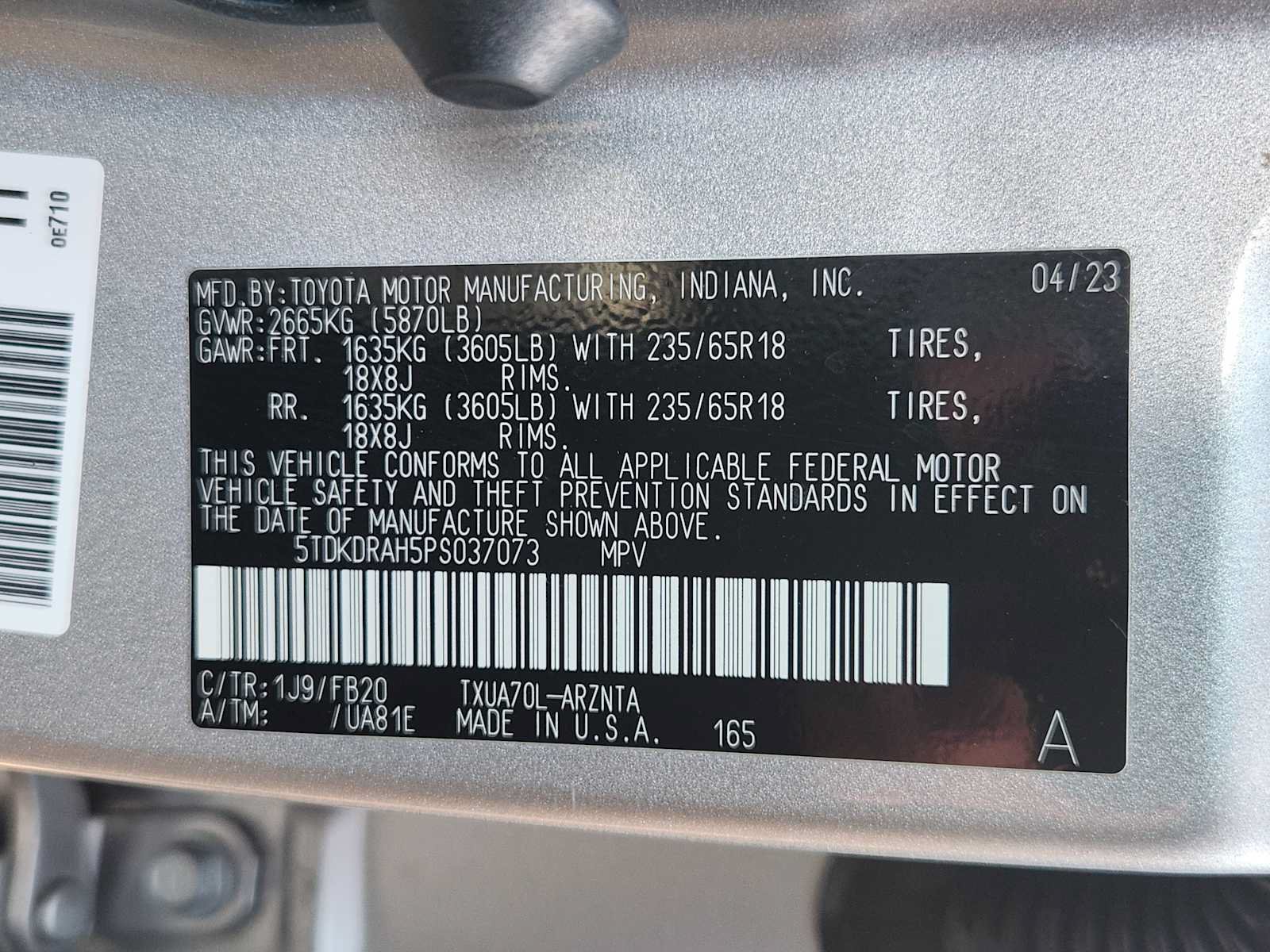Used 2023 Toyota Highlander LE FWD image 33