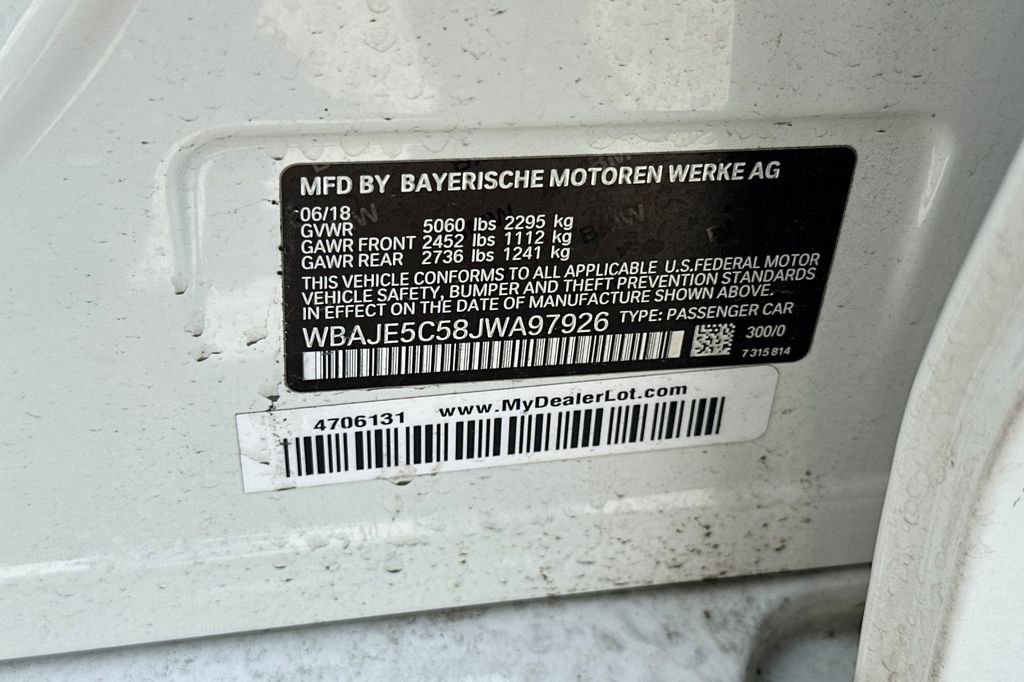 Used 2018 BMW 540i w/ M Sport Package image 35