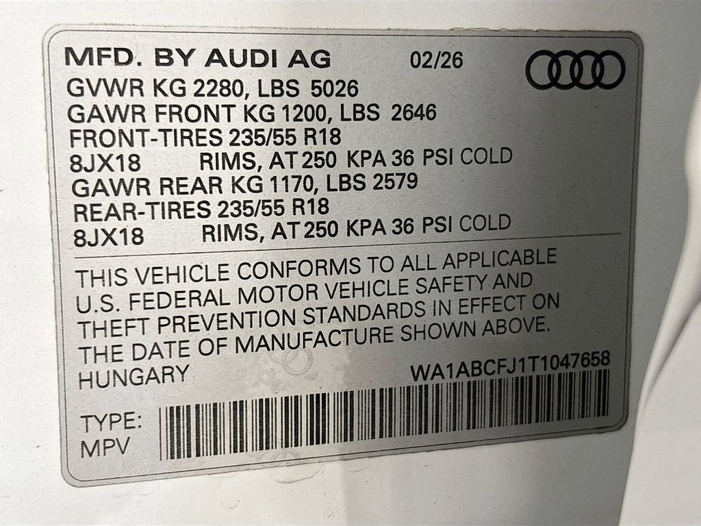 New 2026 Audi Q3 quattro 2.0T image 25