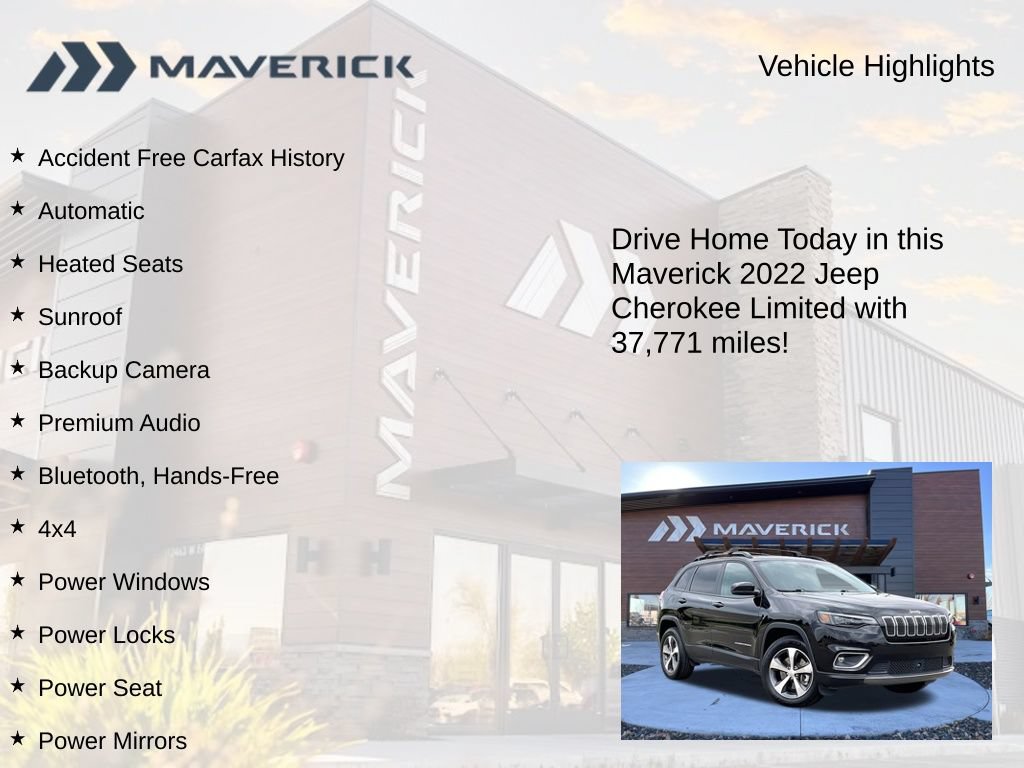 Used 2022 Jeep Cherokee Limited w/ Mopar Interior Package AWD/4WD image 5
