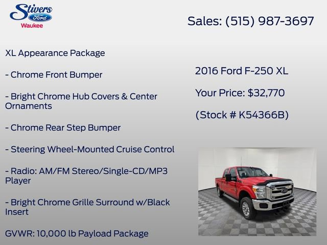 Used 2016 Ford F250 XL w/ Power Equipment Group AWD/4WD image 16