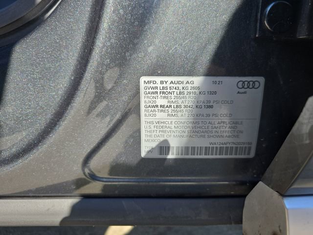 Used 2022 Audi SQ5 Premium Plus w/ Premium Plus Package AWD/4WD image 39