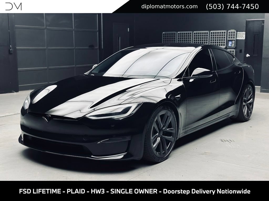 Used 2021 Tesla Model S Plaid AWD/4WD image 1