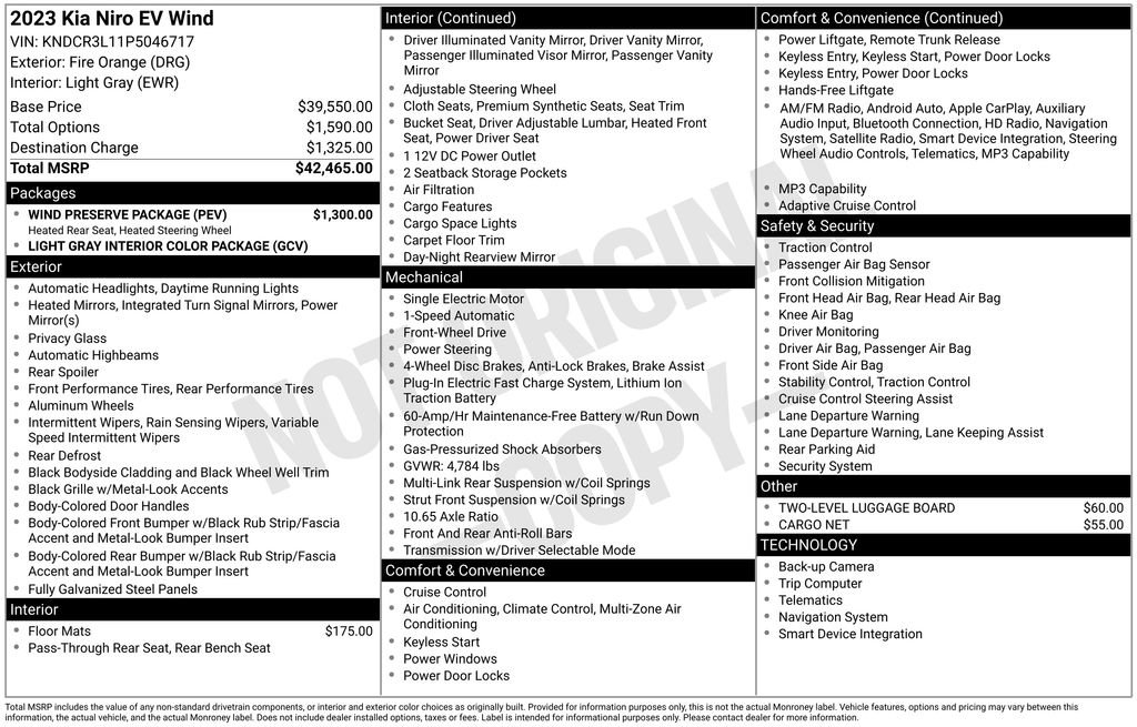 Used 2023 Kia Niro Wind w/ Wind Preserve Package FWD image 41