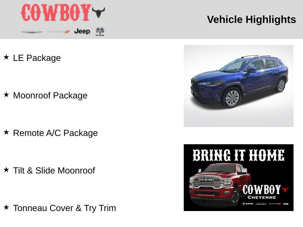 Used 2022 Toyota Corolla Cross LE w/ Moonroof Package AWD/4WD image 5