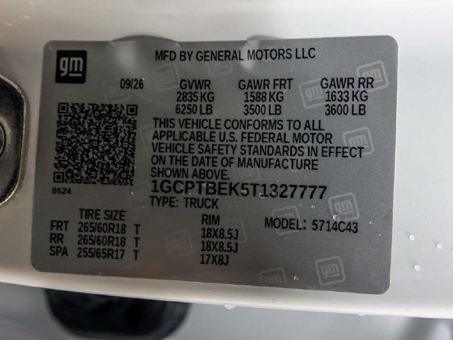 New 2026 Chevrolet Colorado W/T w/ WT Custom Package AWD/4WD image 28