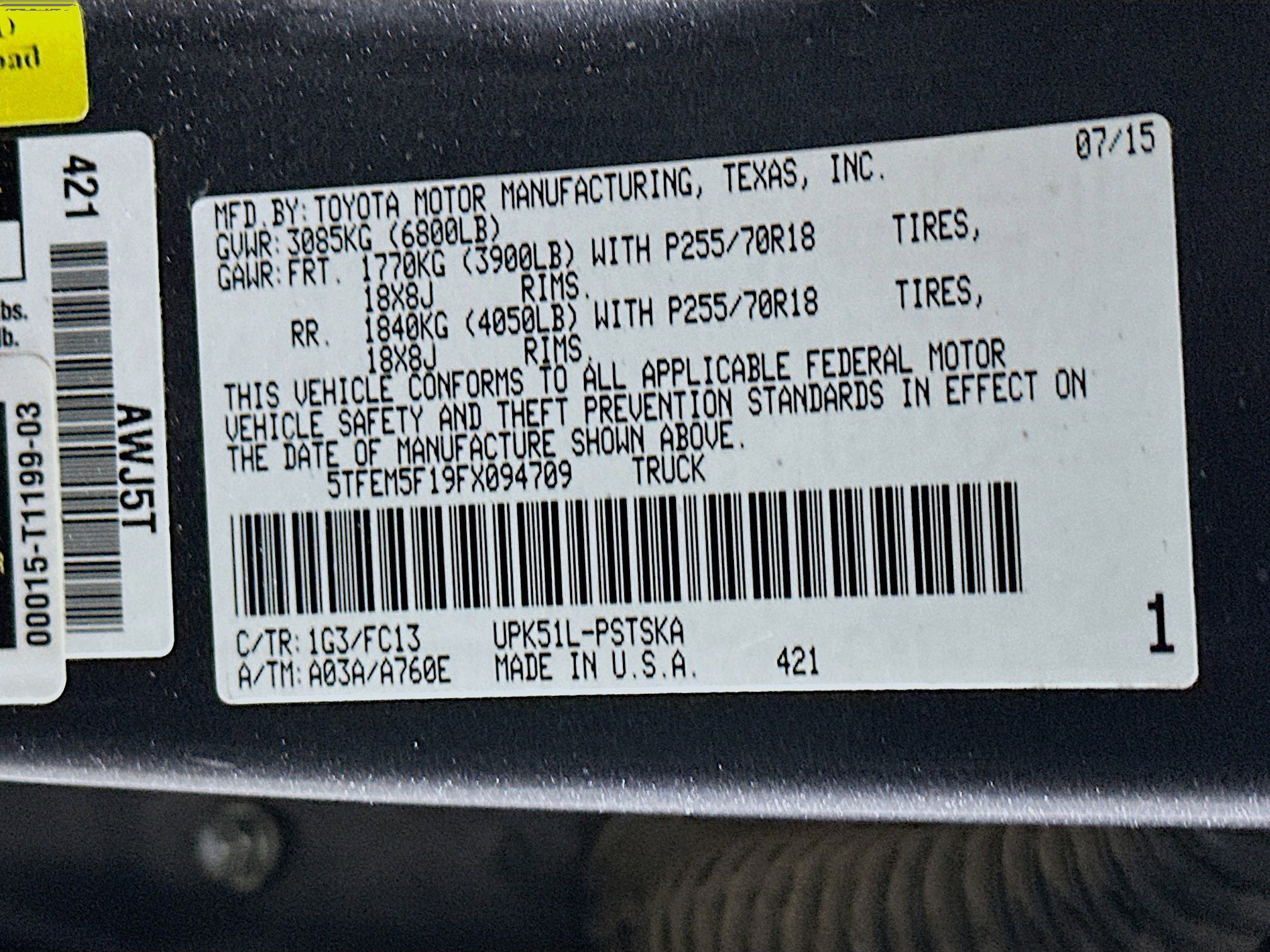 Used 2015 Toyota Tundra SR5 w/ SR5 Upgrade Package image 12