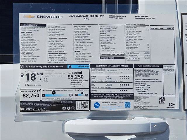 New 2026 Chevrolet Silverado 1500 RST w/ RST Select Package image 16