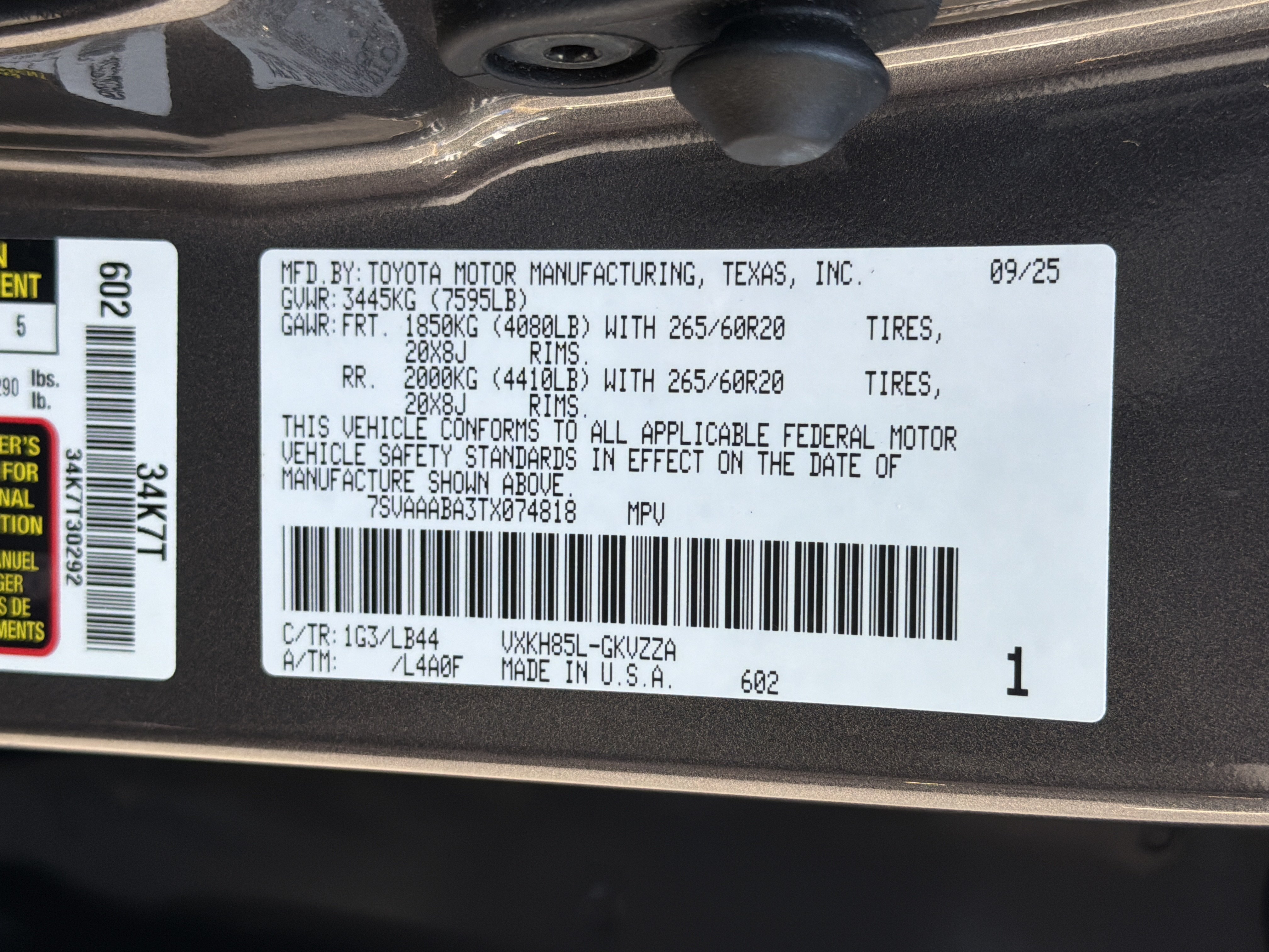 Used 2026 Toyota Sequoia 1794 Edition w/ Tow Technology Package AWD/4WD image 37