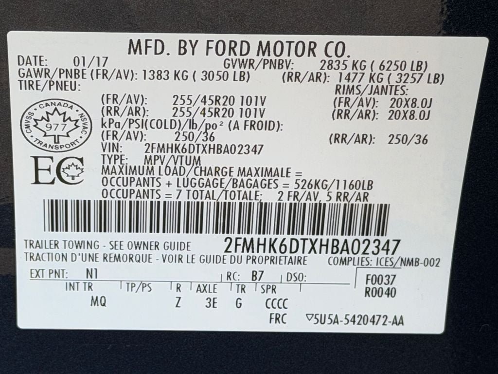 Used 2017 Ford Flex Limited w/ Equipment Group 303A AWD/4WD image 36